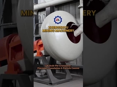 छोटे डिस्क पैन Granulator उपकरण बड़ी क्षमता पेशेवर विश्वसनीय